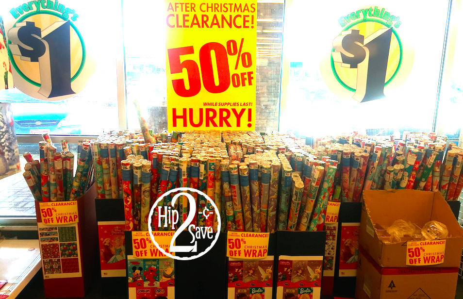 Dollar Tree 50 Off Christmas Clearance = Decor, Wrapping Paper & More
