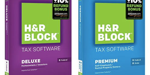 Amazon: 51% Off H&R Block Tax Software (Today Only) + Up to a $10% Off Bonus