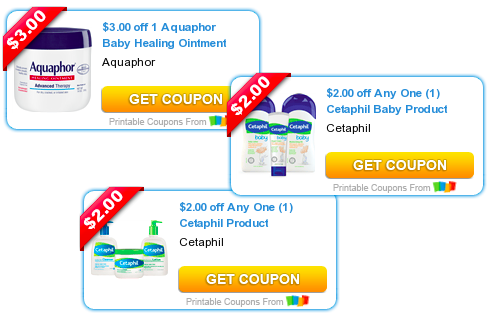 $7 Worth of NEW Cetaphil Aquaphor Printable Coupons
