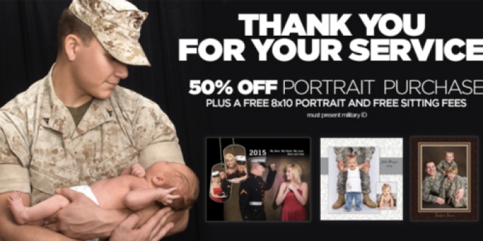 JCPenney Portraits: FREE 8×10 Portrait for Military Members (a $9.99 Value!)