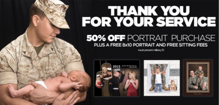 JCPenney Portrait Military offer