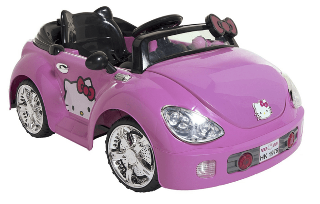 Dynacraft Hello Kitty Karaoke Kar 6 Volt Quad Powered Ride On