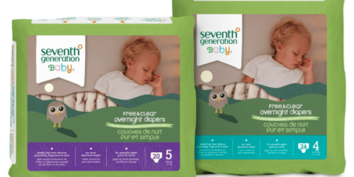 Amazon: 35% Off Seventh Generation Overnight Diapers = ONLY $4.95 Per Pack