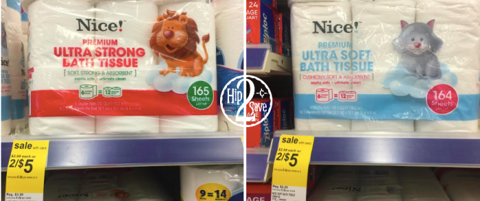 Walgreens Nice! Ultra Soft or Ultra Strong Bath Tissue