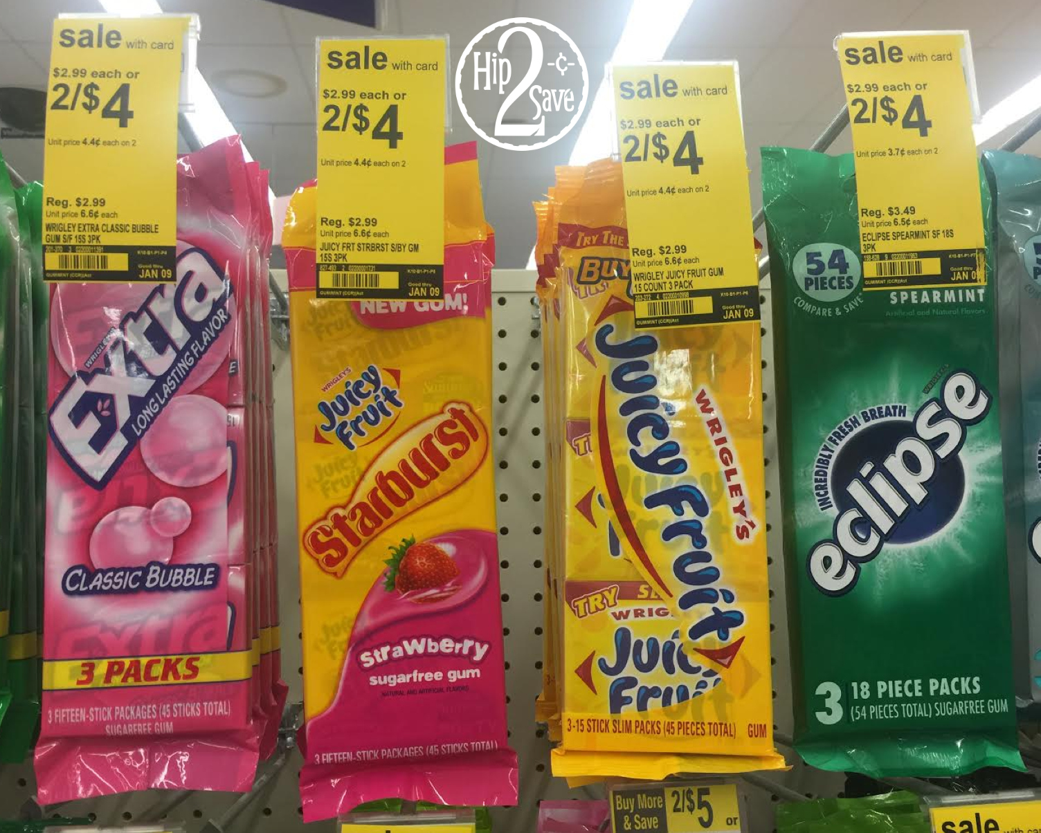Walgreens Juicy Fruit Gum Only 19¢ (Starting 1/10) + Nice Deal on 3