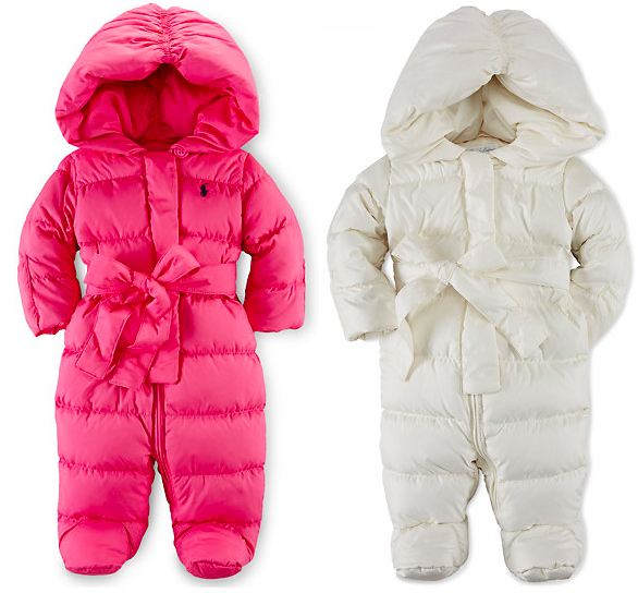 Quilted Down Snowsuit Bunting