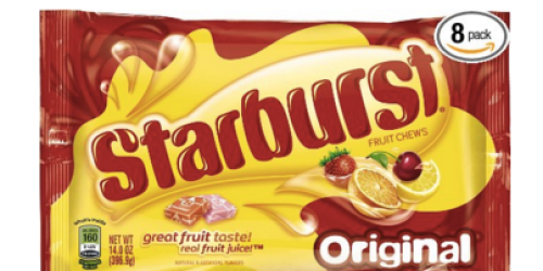 Amazon: EIGHT 14-Ounce Bags of Starburst Fruit Chews Candy $12.67 Shipped (Just $1.58 Each)