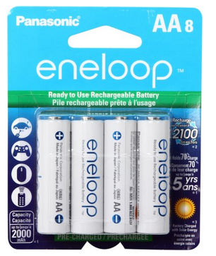 Panasonic Eneloop AA Rechargeable Batteries 8-Pack