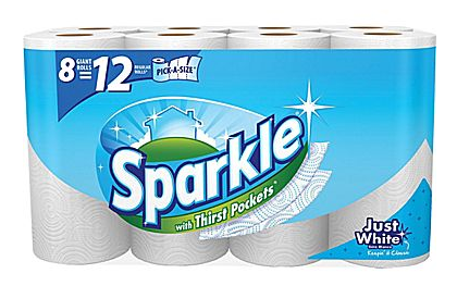 Sparkle Pick-a-Size Two-Ply Paper Towel 8 Roll Pack