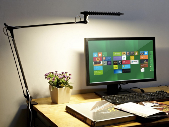 OxyLED Professional Architect Swing/Adjustable Arm LED Desk Lamp