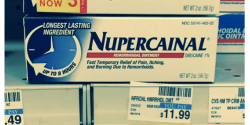 High Value $10/1 Nupercainal Hemorrhoidal Product Coupon = $3.01 Money-Maker at CVS