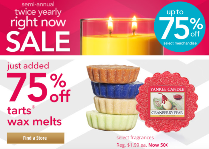 Yankee Candle: Tarts Wax Melts & Samplers Votives Only 50¢ Each