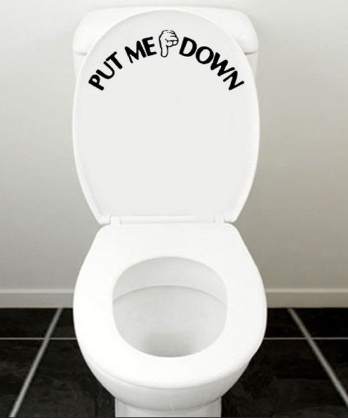 Toilet decal