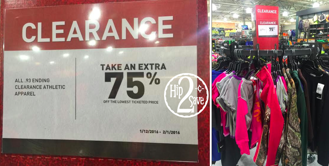 Dick's Sporting Goods Possible Extra 75 Off Clearance Athletic