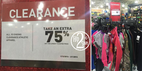 Dick’s Sporting Goods: Possible Extra 75% Off Clearance Athletic Apparel + More
