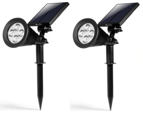 TWO Pack of Solar Powered Outdoor Lights
