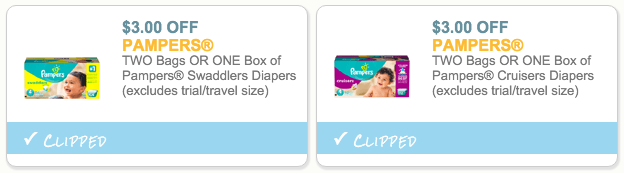 Pampers Diaper coupons