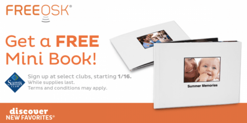 Sam’s Club Members: FREE Mini Photo Book at Select Clubs