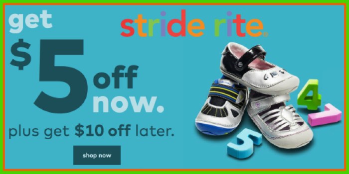 Stride Rite: Extra $5 Off Purchase (+ Use Mystery Code to Save on Full-Priced Items)