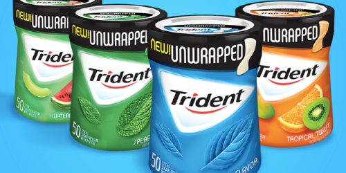 Kroger & Affiliates: FREE Trident Unwrapped Gum Bottle (Must Download eCoupon Today)