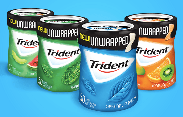 FREE Trident Unwrapped Gum Bottle