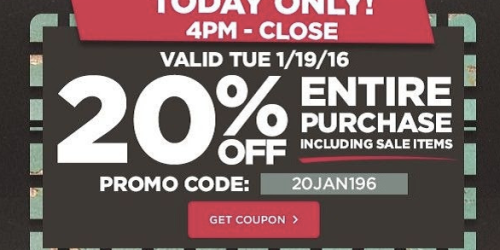 Michaels: 20% Off Entire Purchase Including Sale Items (Today from 4PM-Close Only)