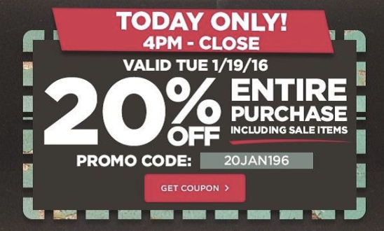 Michaels: 20% Off Entire Purchase Including Sale Items Coupon