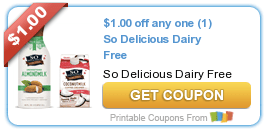 New $1/1 ANY So Delicious Dairy Free Product Coupon