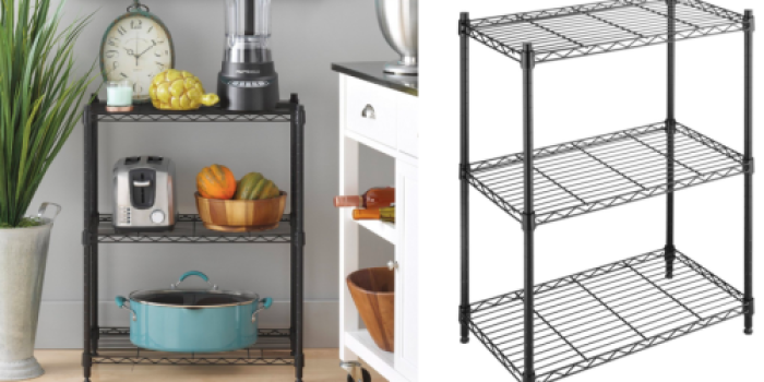 3-Tier Steel Shelving Unit ONLY $23.16 (Regularly $49.99)