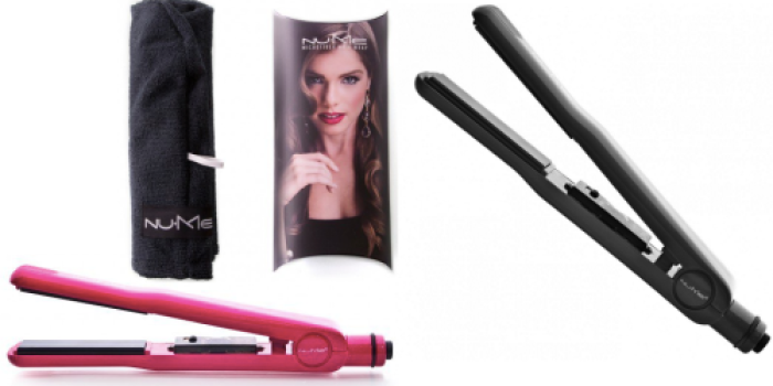 NuMe Fashionista Flat Iron AND Free Microfiber Hair Wrap ONLY $39 Shipped