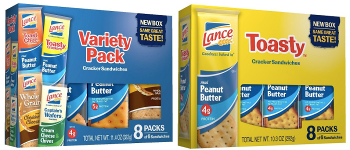 Lance Sandwich Cracker 6-8 Count Packages