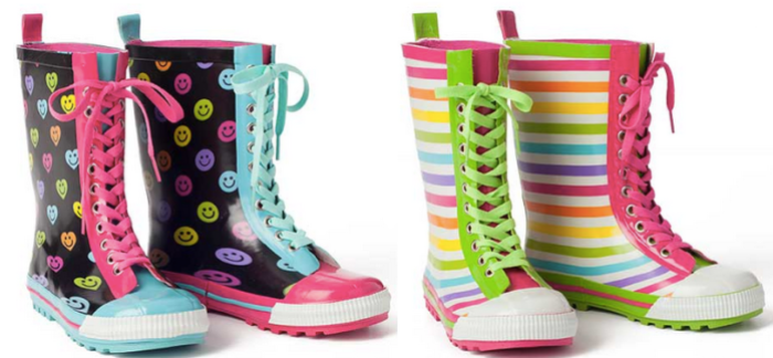 Little Miss Matched Zany Rain Boots