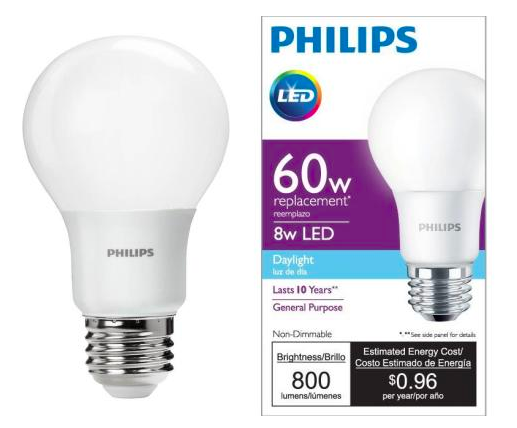 Home Depot: FOUR Pack of 60W LED Light Bulbs ONLY $10.97 (Just $2.74