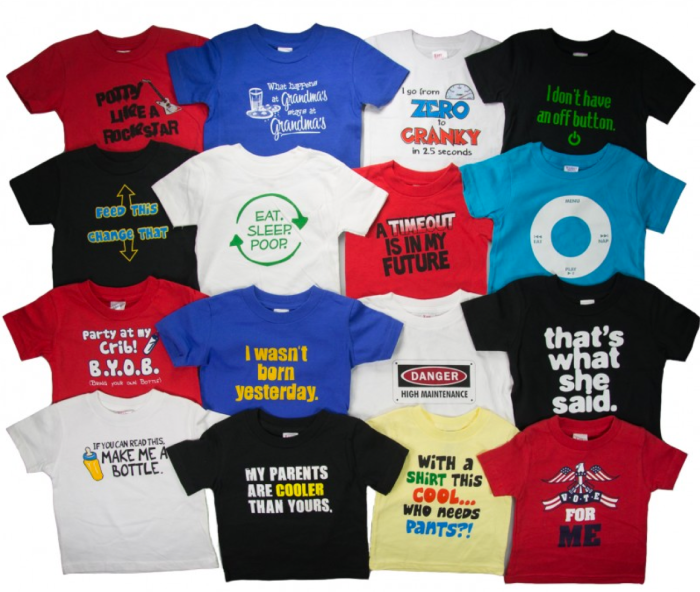 FIVE Hilarious TShirts for Infants & Toddlers Just 12 Shipped (= Only