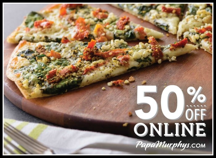 Papa Murphy's: 50% Off Online Pizza Order = Large ...