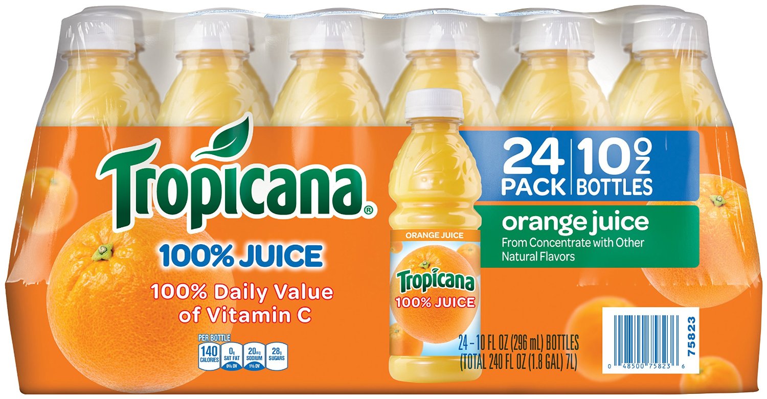 Amazon Prime: Tropicana Orange Juice & Apple Juice 10oz Bottles As Low ...