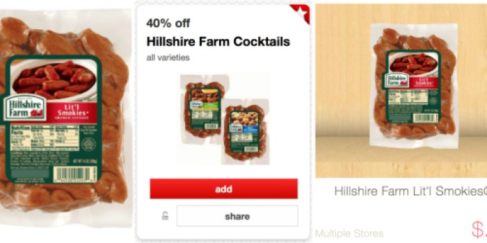 Target: 40% Off Hillshire Farm Cocktail Links Cartwheel Offer + Ibotta Rebate = Only $1.27