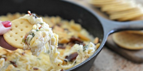 Easy 6-Ingredient Swiss Cheese Bacon Dip