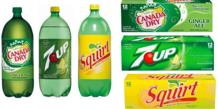 Rare $1 Off 7Up, Canada Dry or Squirt Soda Coupon = 2-Liters Only 56¢ at CVS (Starting 2/21)