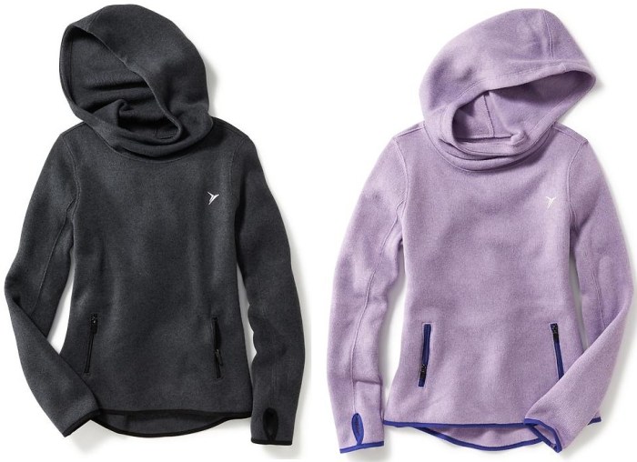 Cowl-Neck Pullover Hoodie for girls