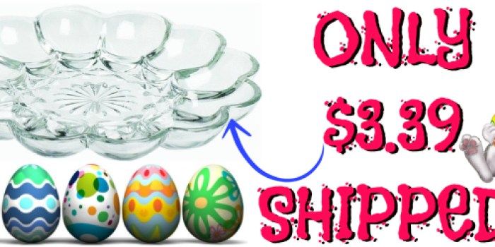 Oneida: Extra 15% Off Select Sale Items + Free Shipping = Glass Egg Tray Just $3.39 Shipped