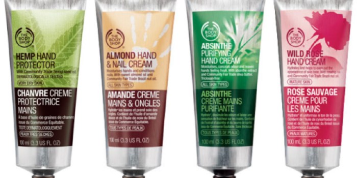 The Body Shop: Free Shipping on ANY Order + $10 Hand Creams & Buy 3 Get 3 Free Sale