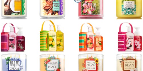 Bath & Body Works: FOUR 3-Wick Candles + 2-Piece Soap & Lotion Gift Set Only $50 Shipped