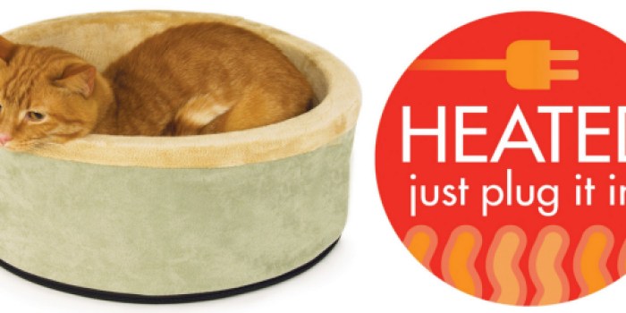 Amazon: K&H Thermo-Kitty 16″ Heated Cat Bed Only $19.56 (Regularly $67.99) – Best Price