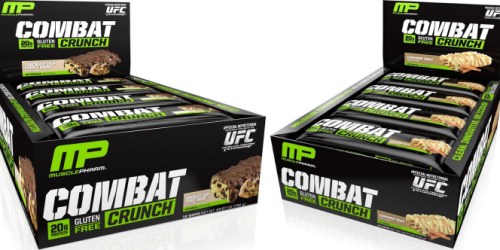 Buy 2 Get 1 Free MusclePharm Gluten-Free Combat Crunch Bars = Just $1.60 Per Bar Shipped