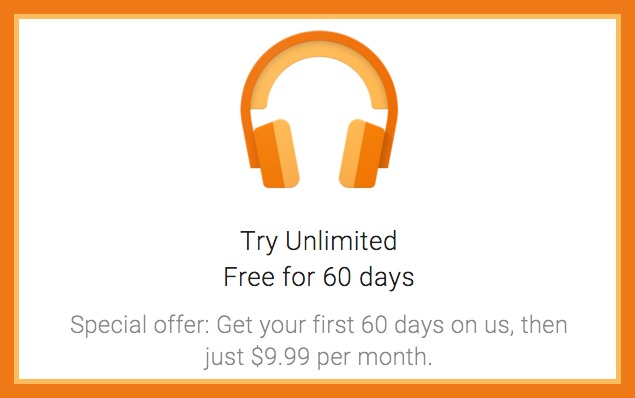 Google Play Unlimited offer