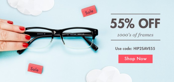 GlassesUSA: 55% Off AND Free Shipping
