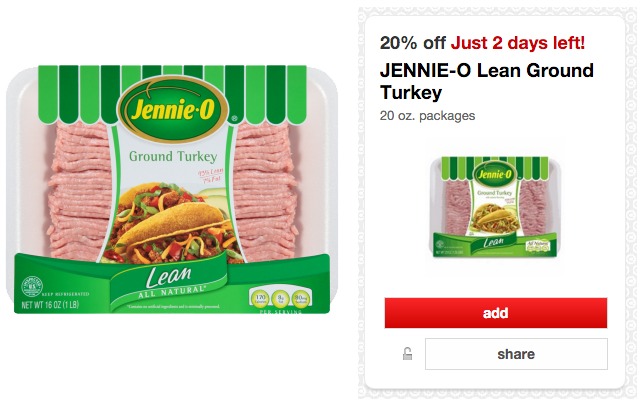 Jennie-O Ground Turkey Cartwheel offer