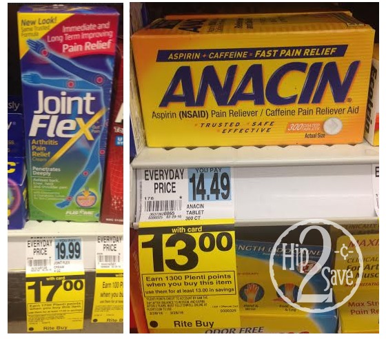 Joint Flex and Anacin at Rite Aid (Hip2Save)