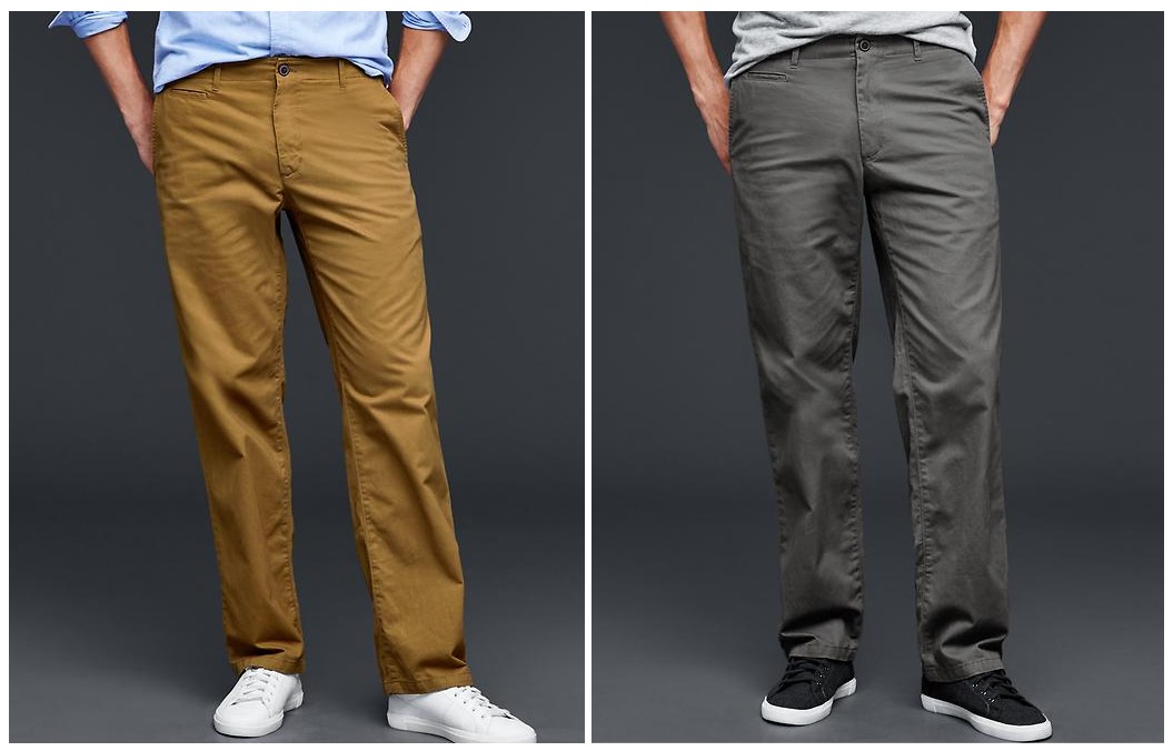 khaki pants long length